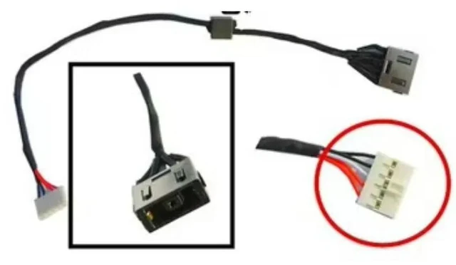 Main image of DC Power Jack with cable For 300-14ibr 14isk 15ibr 15isk Laptop DC-IN Charging Flex Cable