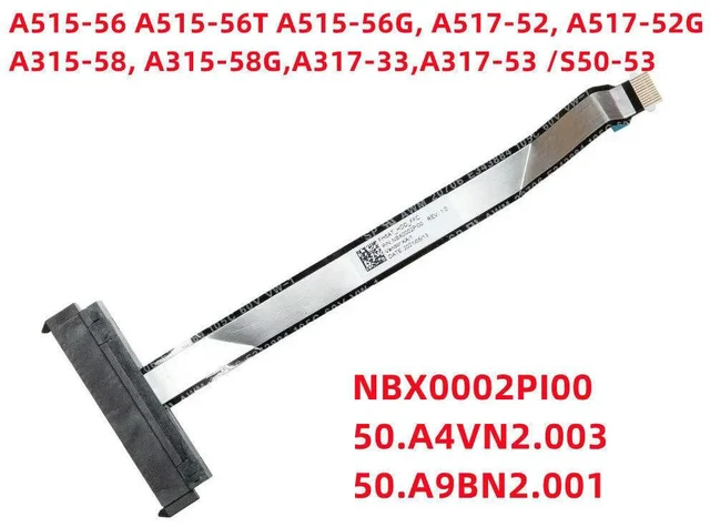 Main image of HDD Cable For A317-53 A515-56G A315-58G S50-53 NBX0002PI00 SATA Hard Drive Cable HDD Connector