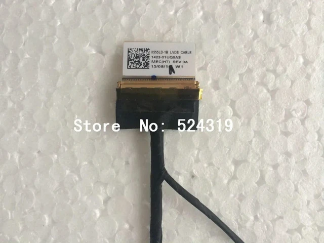 Alt view image 2 of 3 - LCD LVDS Cable for A555L F555L K555L R556L X554L X555LD Y583L 1422-01UQ0AS 1422-01UR0AS 14005-01360600/800
