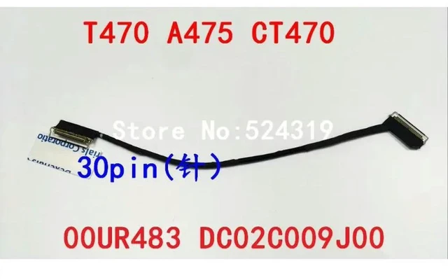 Main image of Laptop LCD Cable for Thinkpad T470 A475 CT470 00UR483 DC02C009J00 SC10G75185 30PIN FHD LVDS cable