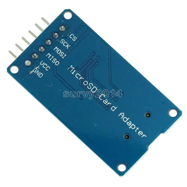 Alt view image 2 of 3 - Micro SD Board Mciro SD TF Card Adapter Memory Shield Expansion Module SPI Interfaces For AVR Microcontroller
