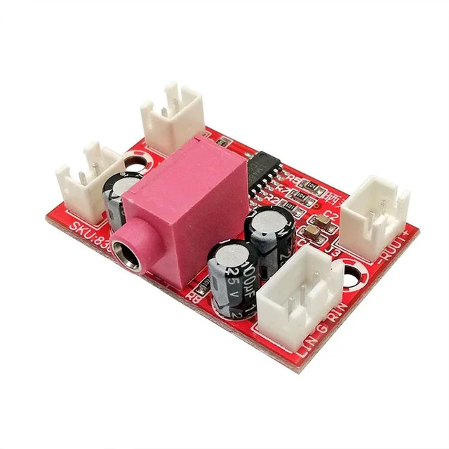Alt view image 2 of 3 - LM4863 Fever 5V Mini Amplifier Board 2x3W Binaural HiFi Amp Module DIY