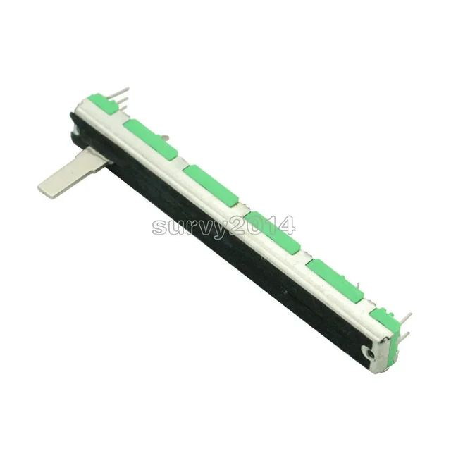 Alt view image 2 of 3 - 75mm Mixer Fader 10K Double Straight Sliding Potentiometer B103