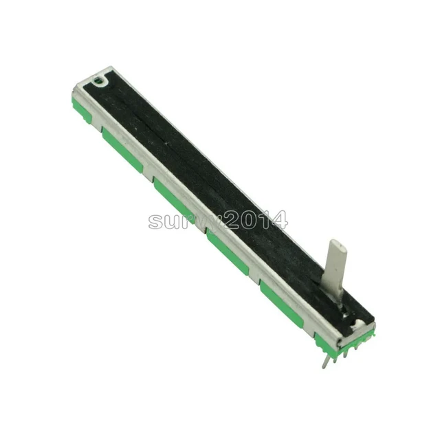 Alt view image 3 of 3 - 75mm Mixer Fader 10K Double Straight Sliding Potentiometer B103