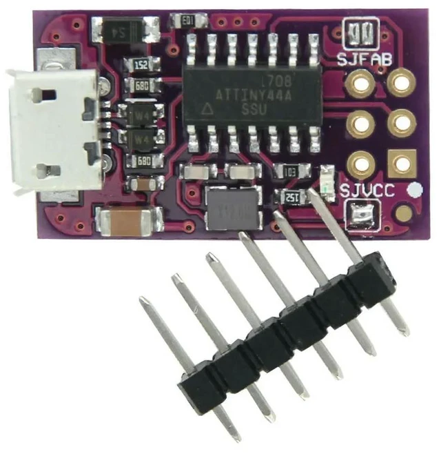 Main image of Micro USB Tiny AVR ISP ATtiny44 ATTiny45 ATTiny85 USBTinyISP Programmer Module IDE Bootloader ISP Microcontroller 5V