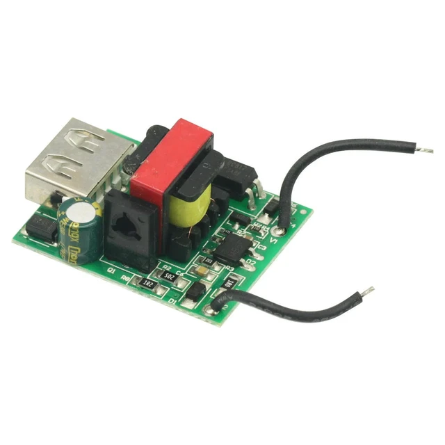 Alt view image 3 of 6 - USB Converter Stabilizer DC-DC Buck Step Down Power Module 12V 24V 36V 48V 72V to 5V 1A USB Galvanic Isolated Board