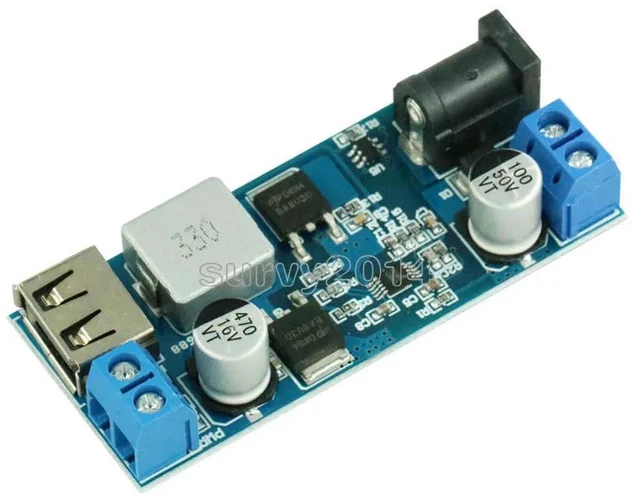 Main image of DC-DC 24V/12V To 5V 5A Step Down Power Supply Buck Converter Replace LM2596S Adjustable USB Step-down Charging Module For Phone