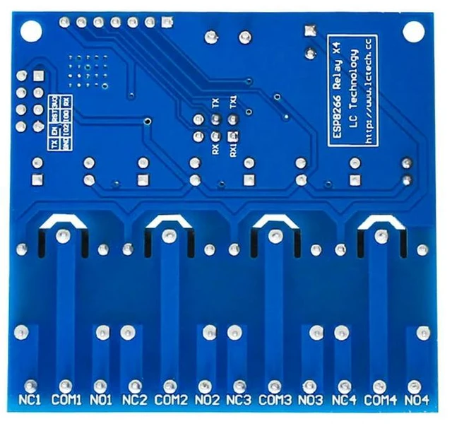 Alt view image 2 of 4 - DC 12V ESP8266 4 Channel Relay Board ESP-01 Module for Home ligent Furniture 4 Channel Relay Module