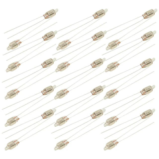 Alt view image 3 of 3 - 20PCS Neon Indicator Light Red Signs 5mm Neon Lamp Glow 220v Neon Indicator Bulbs 5X13mm