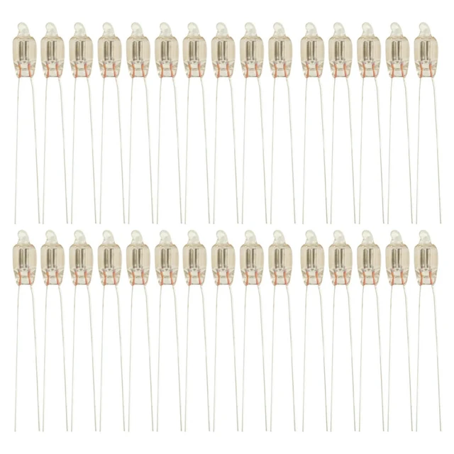 Alt view image 2 of 3 - 20PCS Neon Indicator Light Red Signs 5mm Neon Lamp Glow 220v Neon Indicator Bulbs 5X13mm
