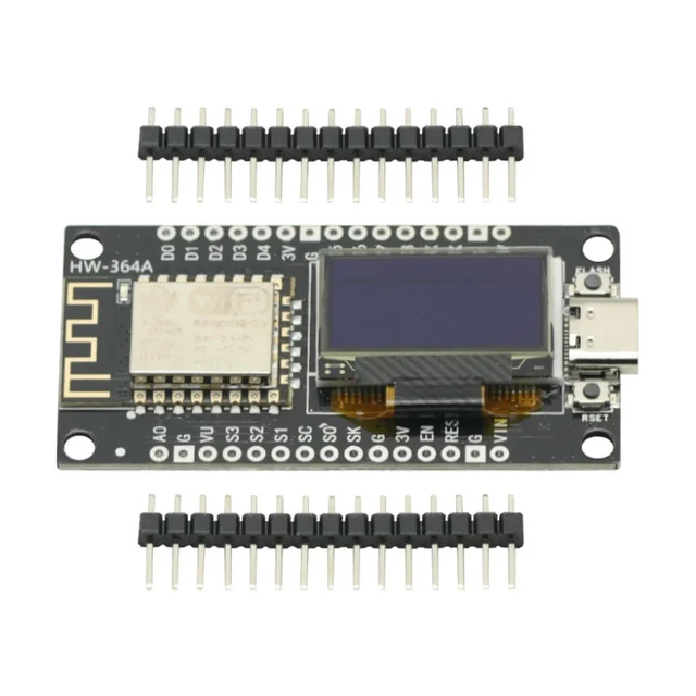 Main image of NodeMCU ESP8266 V3 Development Board With 0.96 Inch OLED Display CH340 ESP-12F Module TYPE-C USB For /Micropython