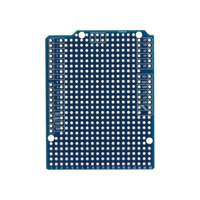 Alt view image 3 of 6 - Prototype PCB Expansion Board For ATMEGA328P UNO R3 Shield FR-4 Fiber PCB Breadboard 2mm 2.54mm Pitch With Pins DIY One