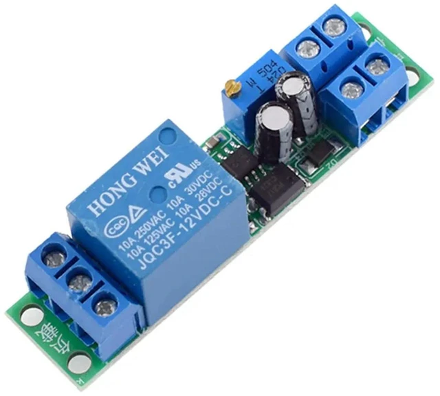 Main image of DC 12V Adjustable Signal Trigger Timing Timer Delay Turn Off Delay Timer Switch Automatic Start Relay Module W/ Optocoupler 1pcs