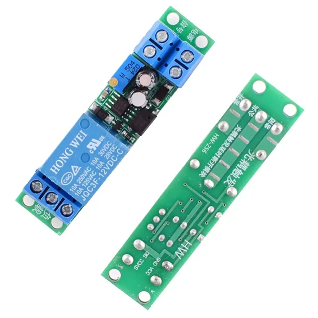 Alt view image 3 of 3 - DC 12V Adjustable Signal Trigger Timing Timer Delay Turn Off Delay Timer Switch Automatic Start Relay Module W/ Optocoupler 1pcs