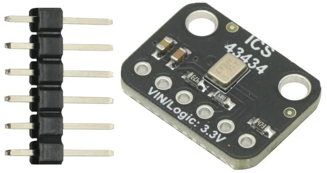 Alt view image 2 of 3 - ICS43434 I2S 3.3V MEMS microphone Module Breakout Low cost Low Pass Filter Mini-module
