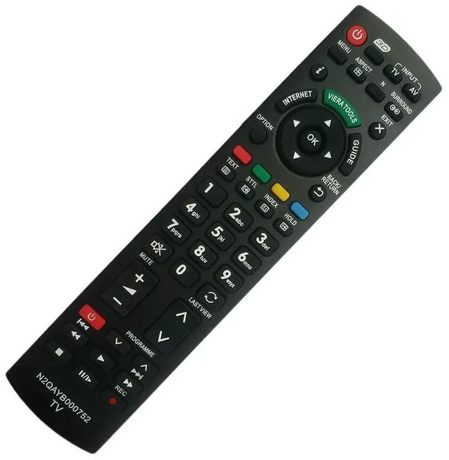 Main image of Remote Control Replacement for Panasonic National TV N2QAYB000752 N2QAYB000753 N2QAYB000352 N2QAYB000487 N2QAYB000572 EUR7628030