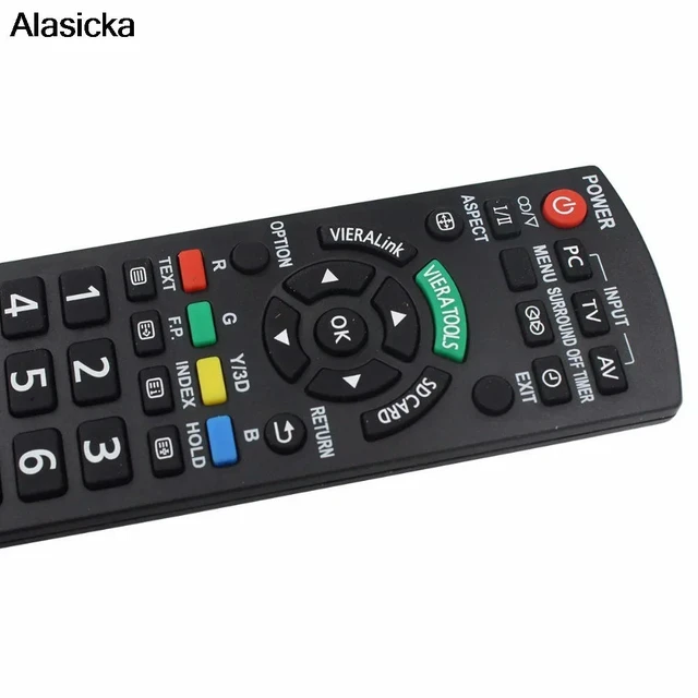 Alt view image 3 of 3 - Remote Control Replacement for Panasonic National TV N2QAYB000752 N2QAYB000753 N2QAYB000352 N2QAYB000487 N2QAYB000572 EUR7628030