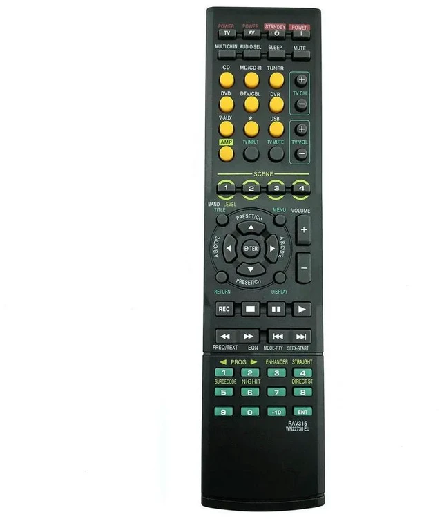 Main image of RAV315 Remote Control for YAMAHA Home Audio AV Receiver HTR-6025 HTR-6030 HTR-6050 RX-V361 RX-V361BL RX-V561 YHT-280BL YHT-380BL