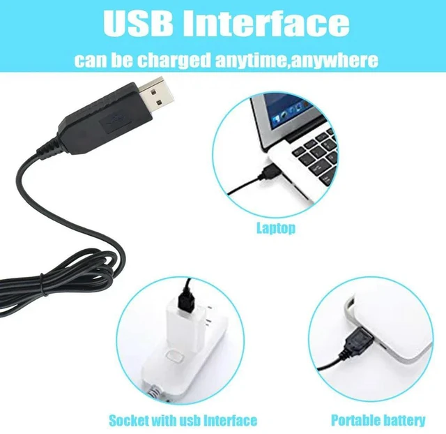 Alt view image 2 of 3 - HQ8505 15V Razor USB Charger Cable for Electric Shaver Series1000 3000 5000 7000 9000 USB Power Wire