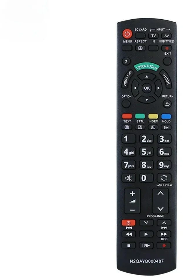 Main image of N2QAYB000487 Remote Control Replacement for Panasonic LCD/LED/HD TV N2QAYB000487 EUR-7628030 EUR-7651030A Remote Control