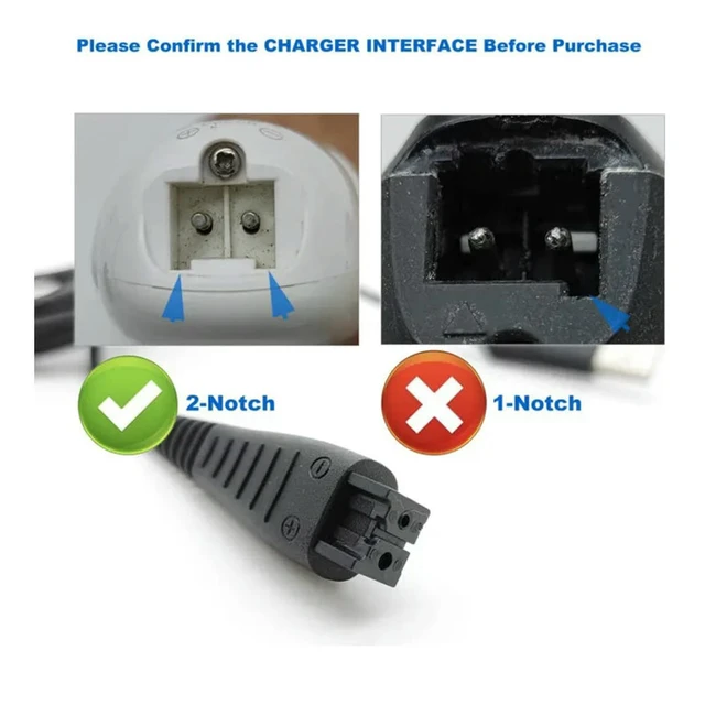 Alt view image 3 of 6 - For Panasonic RE7-87 RE7-59 ES-LF50 ES-LA10 ES-LA50 ES-LA92 acr3 acr4 acr5 series Shaver 4.8V 5V 1.25A USB Charger Compatible