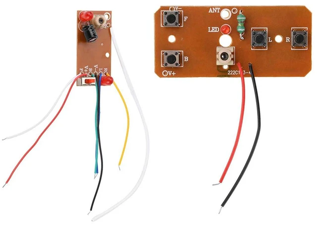 Main image of 27MHz 4 Channel Remote Control Module DIY RC Car Transmitter Board Receiver Board With Antenna Radio System