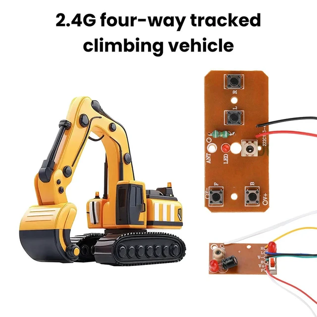 Alt view image 2 of 6 - 27MHz 4 Channel Remote Control Module DIY RC Car Transmitter Board Receiver Board With Antenna Radio System