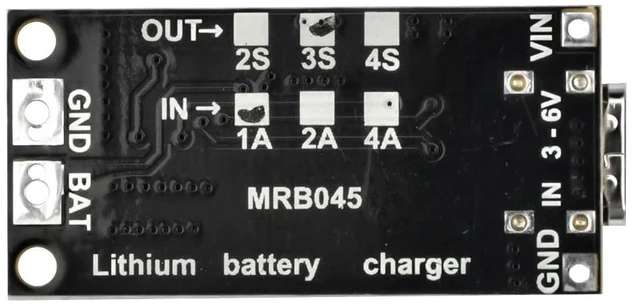 Main image of 3S 1A Type C To 8.4V 12.6V 16.8V Boost Polymer Li-Ion Charger 7.4V 11.1V 14.8V Lithium