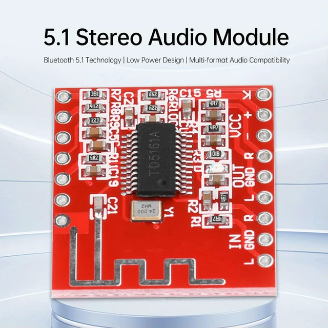 Alt view image 3 of 3 - Hifi 5.1 Stereo Audio Bluttooth AC6965A Receiver Module For DIY Amplifer With Audio Signal Input Function Music Board