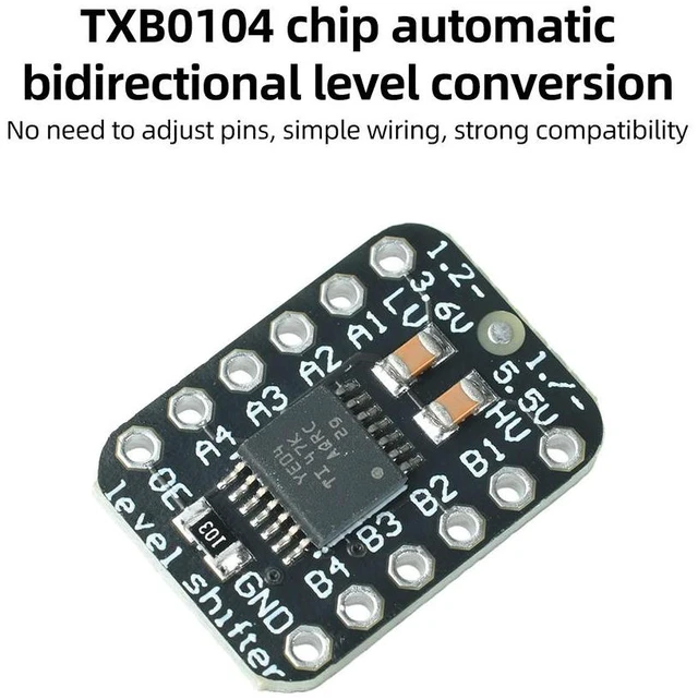 Main image of TXB0104 Bidirectional Logic Level Shifter Module Auto Detection for DIY Projects and IoT Development For IoT DIY Project