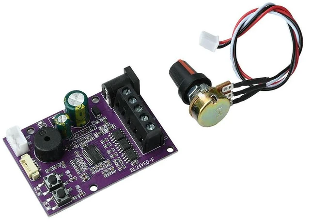 Main image of DC12-24V 50W Fan Motor Driver Board DC Brushless Fan Speed Motor Conroller Regulator Power Supply with Potentiometer Control