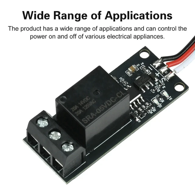 Alt view image 3 of 3 - PWM Electronic Switch Relay RC Model Aircraft/Car/Boat Controller Adjustable Delay Duration 5-18V Navigation Light Control