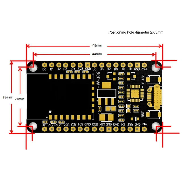 Alt view image 2 of 6 - Nodemcu Lua V2.1 ESP8266 ESP-12F Development Board Micro USB- CH9102X Blackboard with FLASH Button And RST Button
