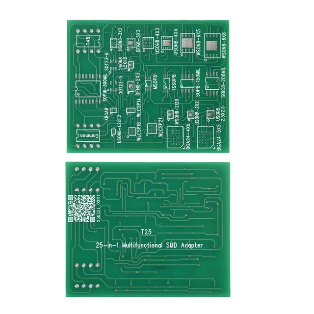 Alt view image 3 of 3 - 25 In 1 Multi-Function Board SMD To DIP8 Universal Adapter 4Layer PCB SOIC8/16 SOP8 DFN8 USON8 DFN8 SOT5 SOT6 WSON8 WLCSP TSSOP8