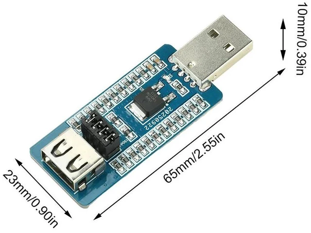 Alt view image 3 of 3 - Charging Protection Module USB A Power Bank Virtual Load Anti-Shutdown Module with Switchable Output Current