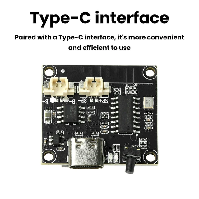 Alt view image 3 of 6 - 3W BT Amplifier Module With Adjustable Tuning Supports TF Card Memory Card Playback Audio Power Amplifier Board Type C DC 5V