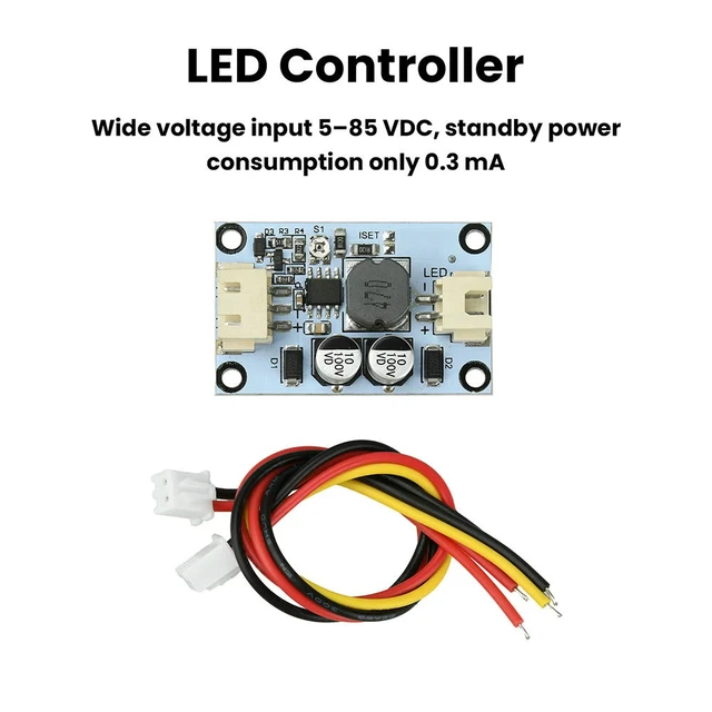 Alt view image 3 of 6 - DC 5-85V High-Power Constant-Current Power Supply Module 0-2.5A Adjustable PWM Dimming For Electric Vehicle LED Lights Module