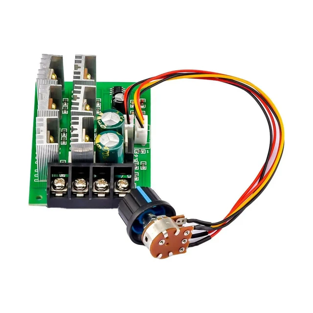 Alt view image 2 of 6 - PWM DC Motor Speed Controller 9-55V 40A 2000W DC Motor Pump Speed Regulator High Power Speed Controller 9V 12V 24V 36V 48V