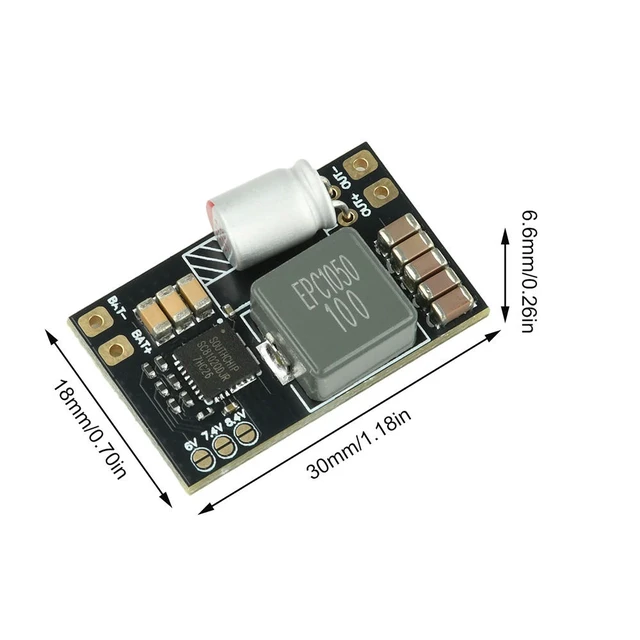 Alt view image 3 of 6 - 5A Mini DC-DC BEC Step Down Module 2-6S 5V Multi Voltage Output For RC FPV Aircraft Accessories RC Models Fixed Wing Aircraft