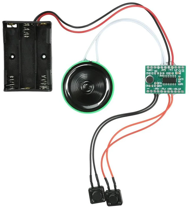 Main image of 60 Second Greeting Card Module Recordable DIY Voice Sound Record Chip for Holiday Crafts Light and Buttons Greeting Card Module