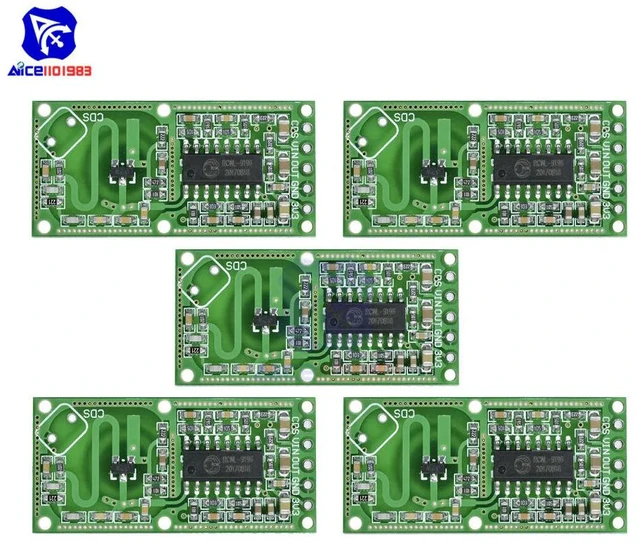 Main image of 5PCS/Lot RCWL-0516 Microwave Radar Sensor Human Body Induction Switch Module Penetrating Detection Capability 3.3V