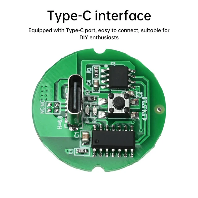 Alt view image 2 of 3 - Type C 5-20W DC Small Motor Circuit Board Small Electric Drill DIY Accessories Module DC 3-6V Motor Driver Board