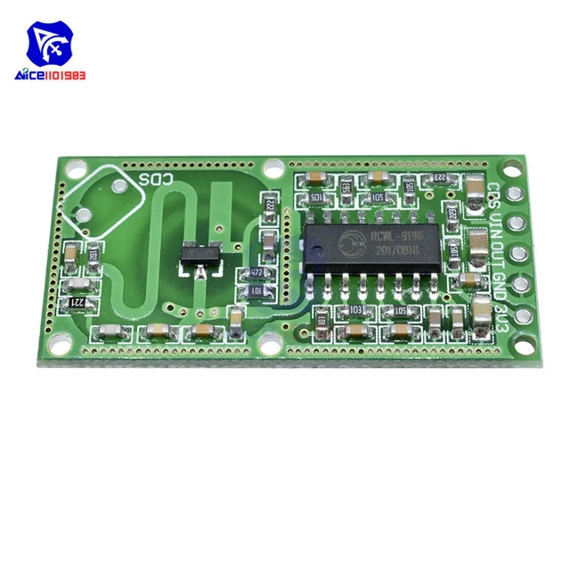 Alt view image 3 of 3 - 5PCS/Lot RCWL-0516 Microwave Radar Sensor Human Body Induction Switch Module Penetrating Detection Capability 3.3V