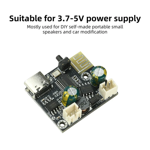 Alt view image 3 of 3 - DC 3.7-5.0V Mono Amplifier Board BPM13 Plus BT 5.4 Amplifier Module BT Audio Speaker DIY Module Type C