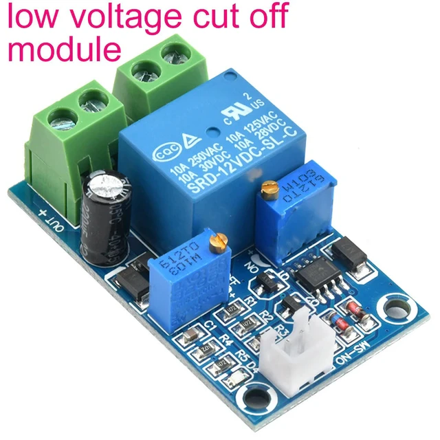 Alt view image 2 of 3 - 12V Low Voltage Auto Cut off Automatic Switch Recovery Protection Board Undervoltage Switch Module Charging Controller
