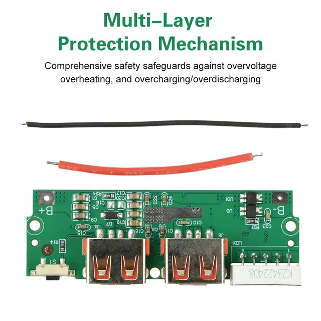 Alt view image 3 of 3 - 22.5W Fast Charging Mainboard Power Bank DIY Module Lithium Charger Board Circuit Protection 3.7V TypeC/USB/Micro USB