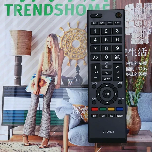 Alt view image 3 of 3 - Universal Remote Control Powered Practical TV Remote Control Replacement Parts Accessories for CT-90326