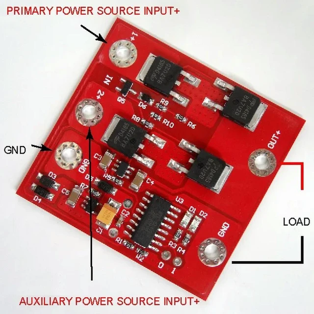 Main image of DC 12V 8A Dual-Sources Automatic Transfer Switches Controller UPS Power Supply Module