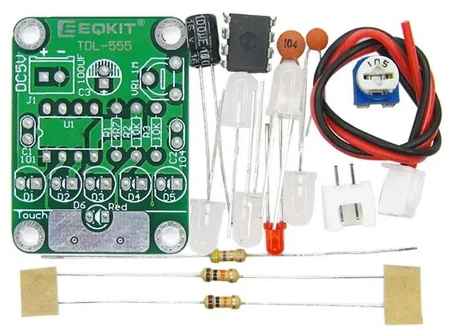 Main image of DIY Kit Touch LED Light Kit Touch Delay Lamp Electronic Parts Production DC 5V adjustable 3s to 130s Adjustable
