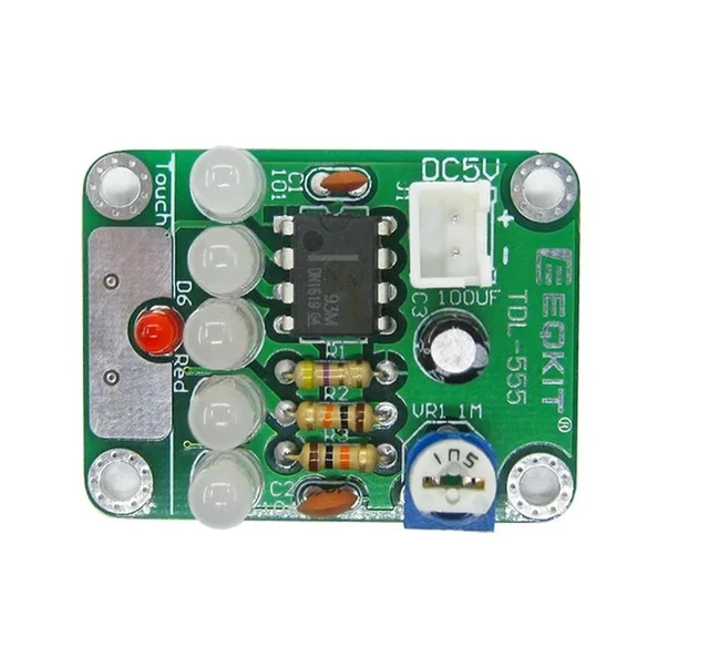 Alt view image 2 of 3 - DIY Kit Touch LED Light Kit Touch Delay Lamp Electronic Parts Production DC 5V adjustable 3s to 130s Adjustable